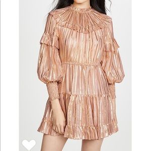 NWT Ulla Johnson Averil RuffledGeorgette Minidress